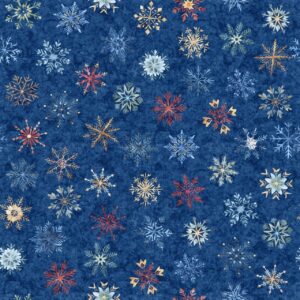 45" Snowflake Dance Blue Digital