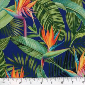 45" Tropics Allover Blue