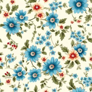45" MDG Vintage Florals #55