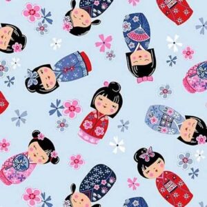 45" Michael Miller Kokeshi Dolls