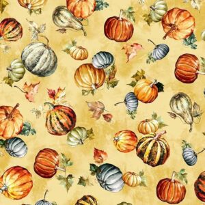 45" Michael Miller Pumpkin Field