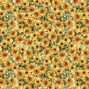 45" Michael Miller Golden Sunflowers