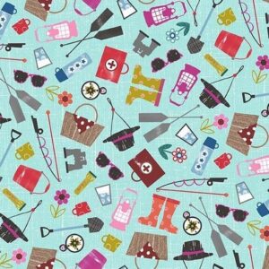 45" Michael Miller Camping Life