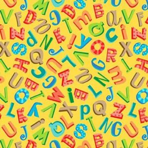 45" Michael Miller Alphabits Soup