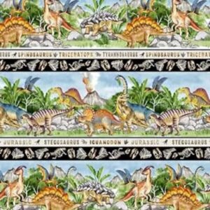 45" Michael Miller Dinosaur Parade