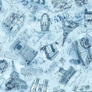 45" Michael Miller Silhouettes De Paris