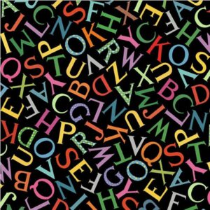 45" Michael Miller Playful Letters