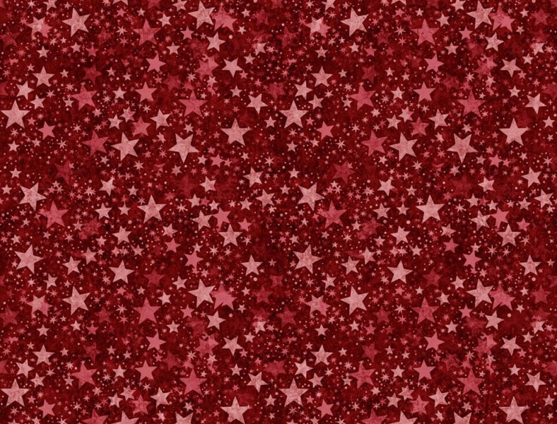 Red fabric with star pattern
