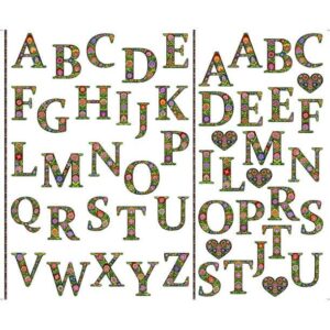 45" Quilting Treasures Alphabet Garden 36" Panel