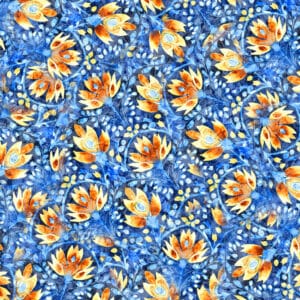 108" Quilting Treasures Midnight Blooms