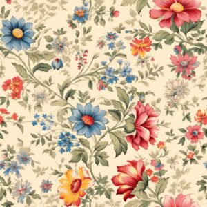 45" MDG Vintage Florals #100
