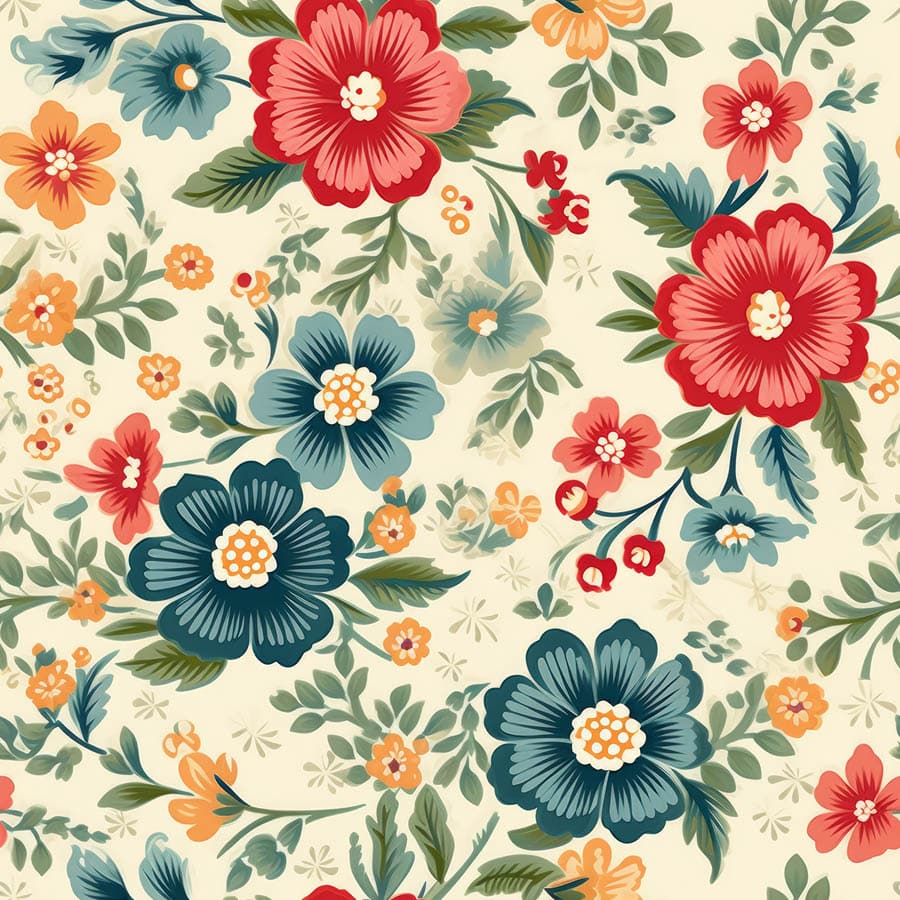 Bolt 45" Vintage Florals #16 15 Yards $2.85 YD Fabric | Marshall Dry Goods