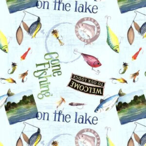 45" Wilmington Prints Gone Fishing