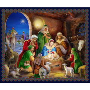 45" Quilting Treasures A King Is Born 36" Panel