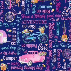 45" Benartex Enjoy The Ride