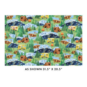 45" Benartex Live, Love, Camp