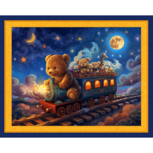 45" MDG Choo Choo Teddy Panel
