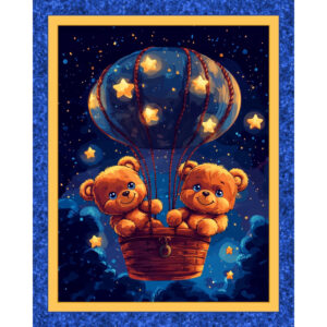 45" MDG Hot Air Teddy Panel