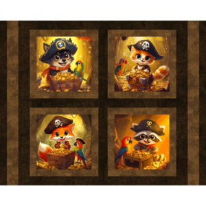 45" MDG Pirate Buddies Pillow Panel