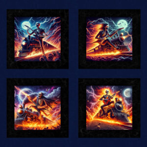 45" MDG Rockin Railroad Panel