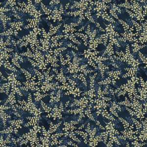 45" Hoffman Fabrics Blue Jay Song Metallic