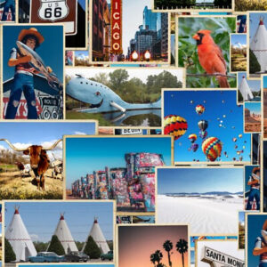 45" Hoffman Fabrics On The Road Again