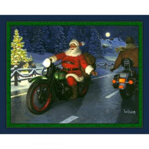 45" MDG Motorcycle Santa Panel
