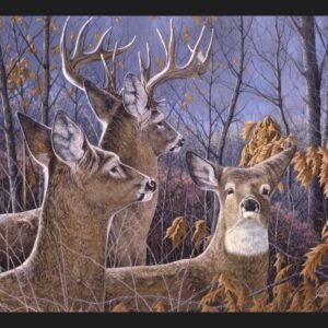 45" MDG Cautious Moment Deer Panel