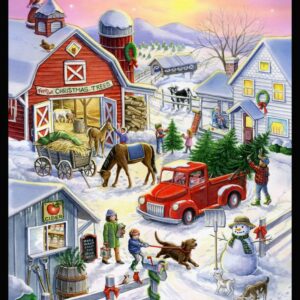 45" MDG Christmas Tree Farm Panel