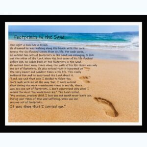 45" MDG Footprints In The Sand Panel