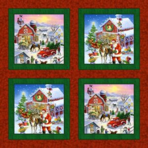 45" MDG Christmas Town Pillow Panel