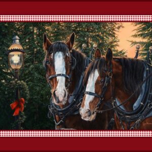 45" MDG Merry & Bright Horse Panel