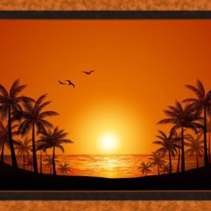 45" MDG Palm Beach Sunset Panel