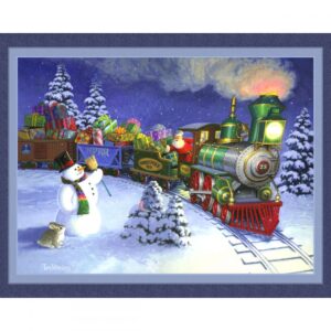 45" MDG Santa's Train Panel
