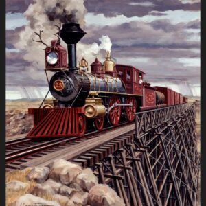 45" MDG Wyoming Locomotive Train Panel