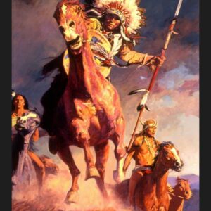 45" MDG The Warriors Indian Panel