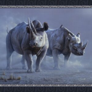 45" MDG Black Rhinos Panel
