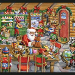 45" MDG Santa's Toy Shop Panel