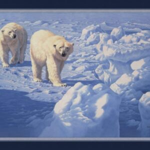 45" MDG Along The Ice Floe Polar Bear Panel