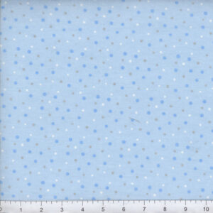45" Flannel Blue Gray Dot
