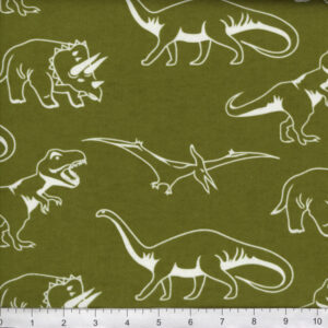 45" Flannel Dino Glow