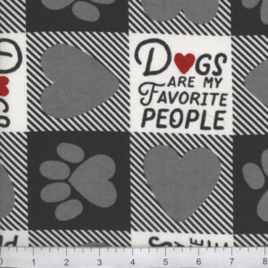 45" Flannel Dogs Are My Favorite People