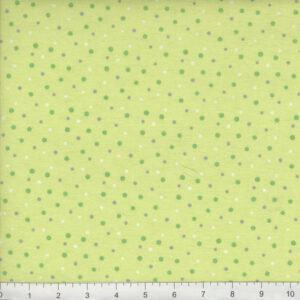 45" Flannel Green Gray Dot