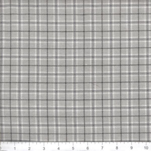 45" Flannel Mini Checked Tan And Gray
