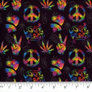 45" Peace & Love Allover