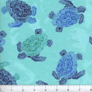 45" Flannel Swimming Turtle