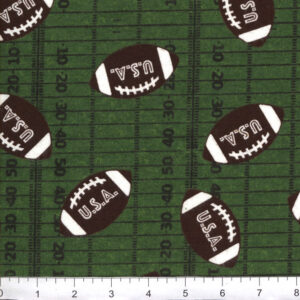 45" Flannel Footballs On Field