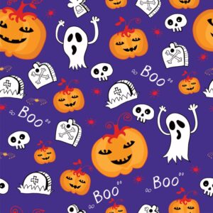 45" Pumpkin Phantom Allover - Purple