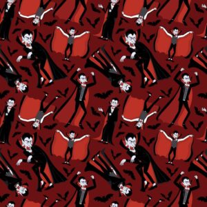 45" Scary Vampire Allover - Red