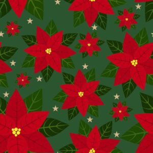 45" Christmas Poinsettia - Green
